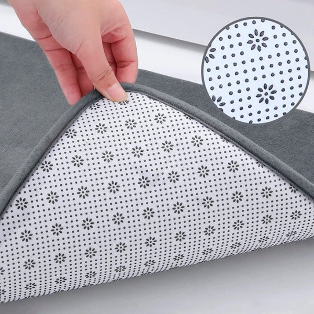 Memory Foam Bath Mat with Soft Cushioning and Non-Slip Backing