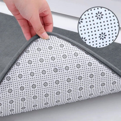 Memory Foam Bath Mat with Soft Cushioning and Non-Slip Backing