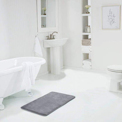 Memory Foam Bath Mat with Soft Cushioning and Non-Slip Backing