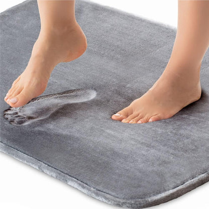 Memory Foam Bath Mat with Soft Cushioning and Non-Slip Backing