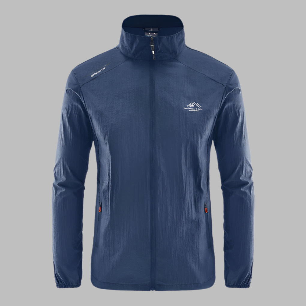 Men's Lightweight Summer Jacket with Windproof and Water-Repellent Design