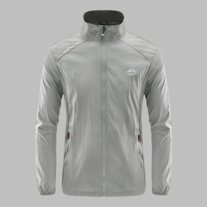 Men's Lightweight Summer Jacket with Windproof and Water-Repellent Design