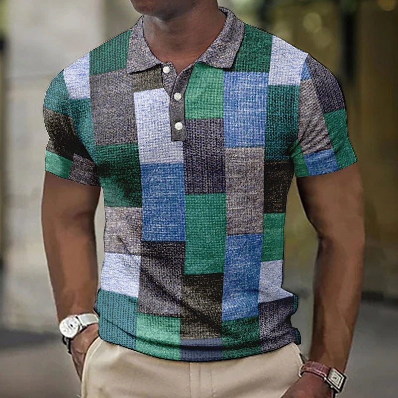 Men’s Multi-Coloured Polo Shirt with Soft Fabric and Tailored Fit