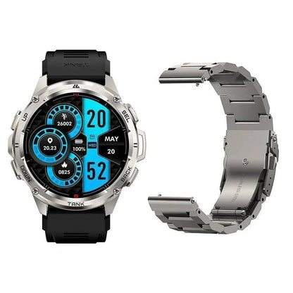 Men's T3 Ultra GPS AMOLED Smartwatch with 170 Sports Modes and 5ATM Water Resistance