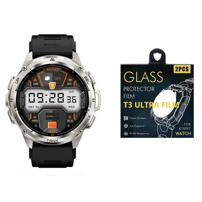 Men's T3 Ultra GPS AMOLED Smartwatch with 170 Sports Modes and 5ATM Water Resistance