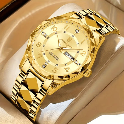 Men's Waterproof Titanium Sports Watch with Multifunction Display