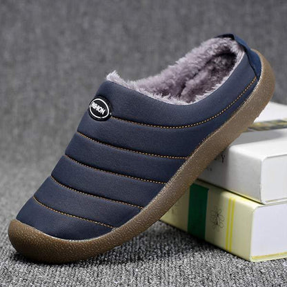 Men's Winter Slippers with Warm Lining, Slip-On Design and Non-Slip Outsole