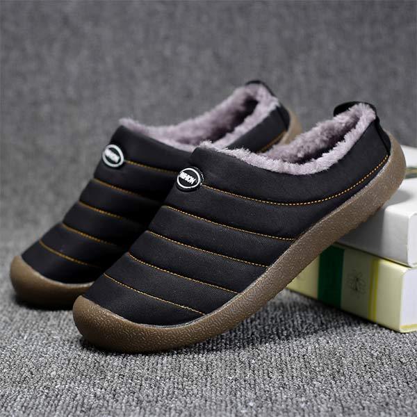 Men's Winter Slippers with Warm Lining, Slip-On Design and Non-Slip Outsole