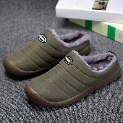 Men's Winter Slippers with Warm Lining, Slip-On Design and Non-Slip Outsole