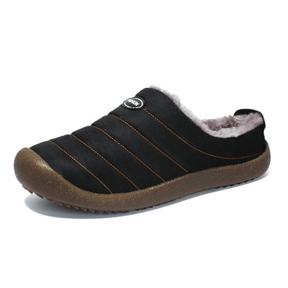 Men's Winter Slippers with Warm Lining, Slip-On Design and Non-Slip Outsole