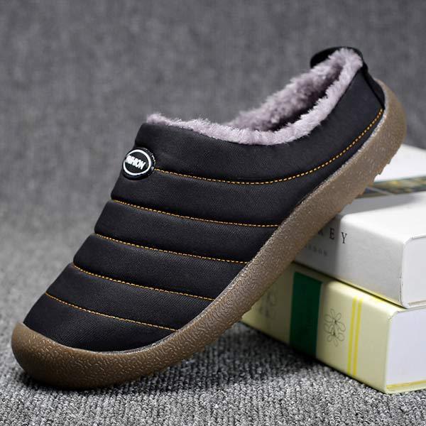 Men's Winter Slippers with Warm Lining, Slip-On Design and Non-Slip Outsole