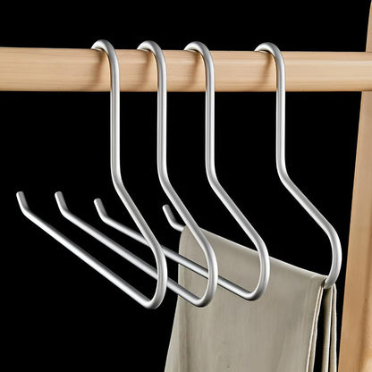 Metal Clothes Hangers – 5-Piece Slim Non-Slip Hangers for Wardrobe Organisation