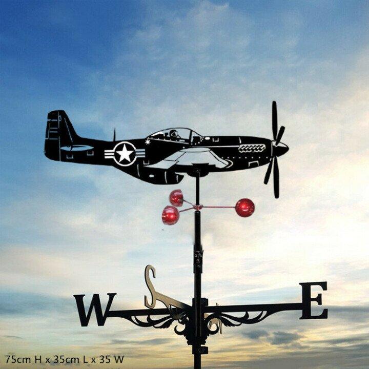 Metal Garden Weather Vane with Cartoon Animal Designs for Wind Direction