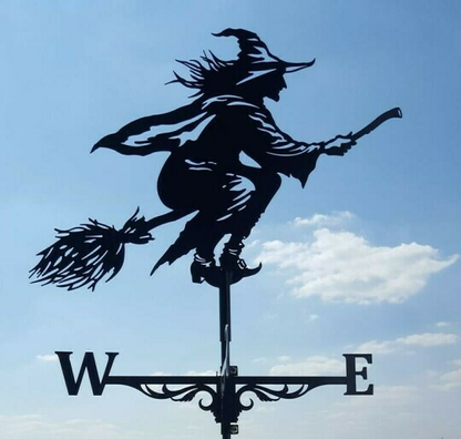 Metal Garden Weather Vane with Cartoon Animal Designs for Wind Direction