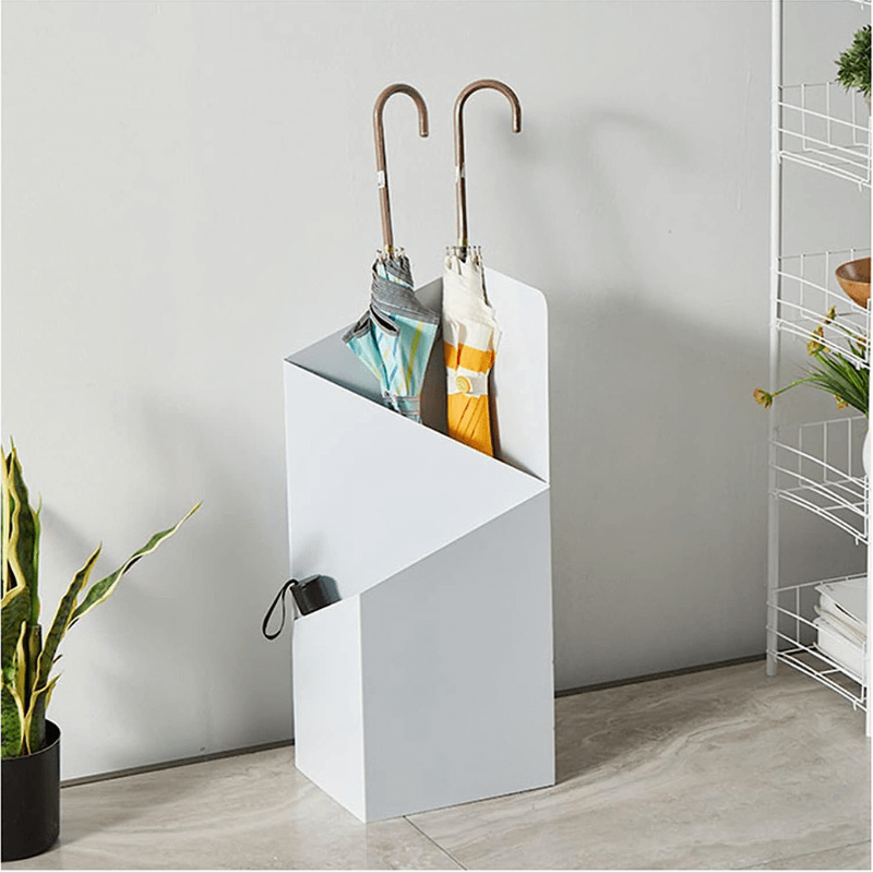 Metal Umbrella Stand with Removable Drip Tray and Scandinavian Design