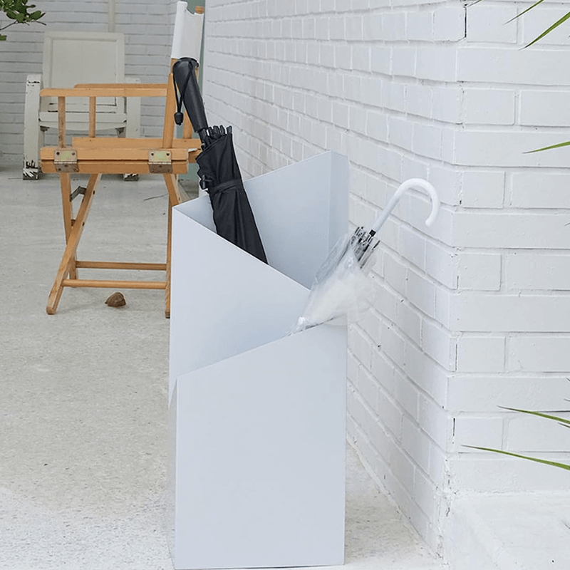 Metal Umbrella Stand with Removable Drip Tray and Scandinavian Design