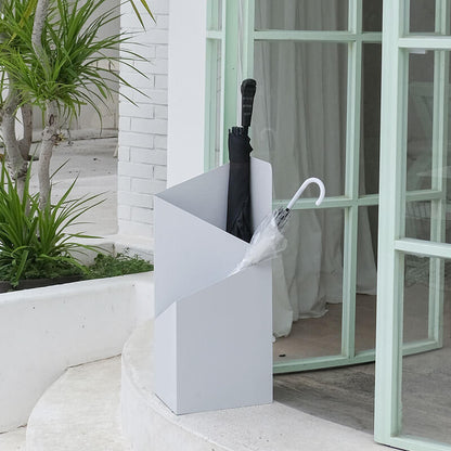 Metal Umbrella Stand with Removable Drip Tray and Scandinavian Design