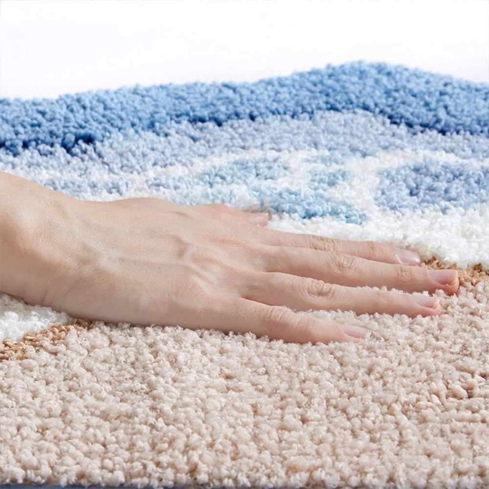 Microfibre Bath Mat – Soft Absorbent Bathroom Mat with Non-Slip Backing