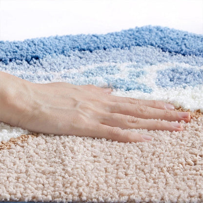Microfibre Bath Mat – Soft Absorbent Bathroom Mat with Non-Slip Backing