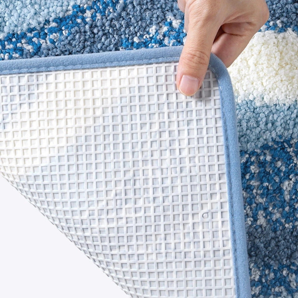 Microfibre Bath Mat – Soft Absorbent Bathroom Mat with Non-Slip Backing
