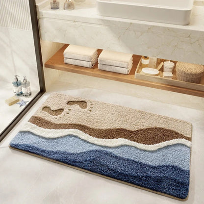 Microfibre Bath Mat – Soft Absorbent Bathroom Mat with Non-Slip Backing