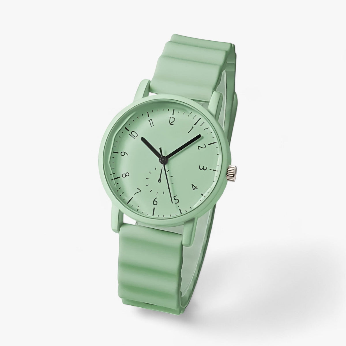 Mina Jelly Watch Colorful Quartz Watch with Silicone Wave Strap