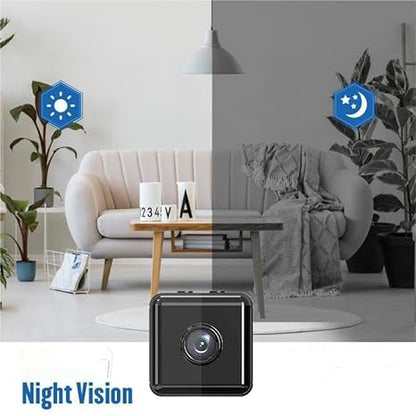 Mini 1080P WiFi Security Camera with Smartphone App Control and SD Card Recording