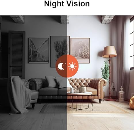 Mini 1080P WiFi Security Camera with Smartphone App Control and SD Card Recording