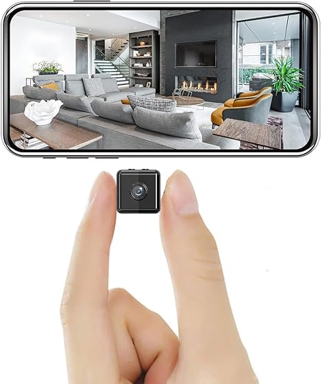 Mini 1080P WiFi Security Camera with Smartphone App Control and SD Card Recording