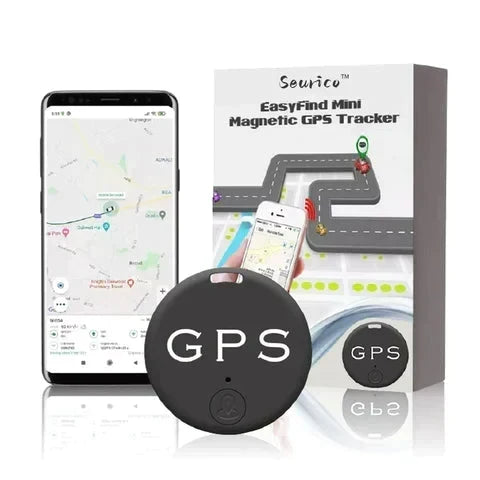 Mini Magnetic GPS Tracker with Compact Design and Real-Time Location Updates