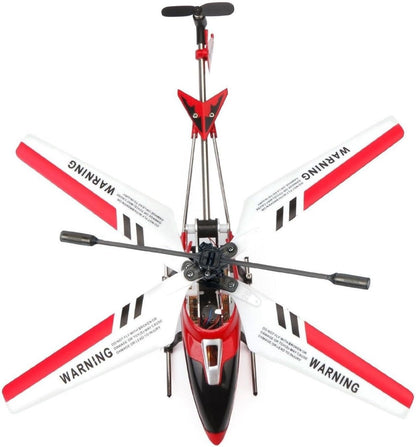 Mini RC Helicopter with Gyro, Durable Metal Frame and 3-Channel Control in Red