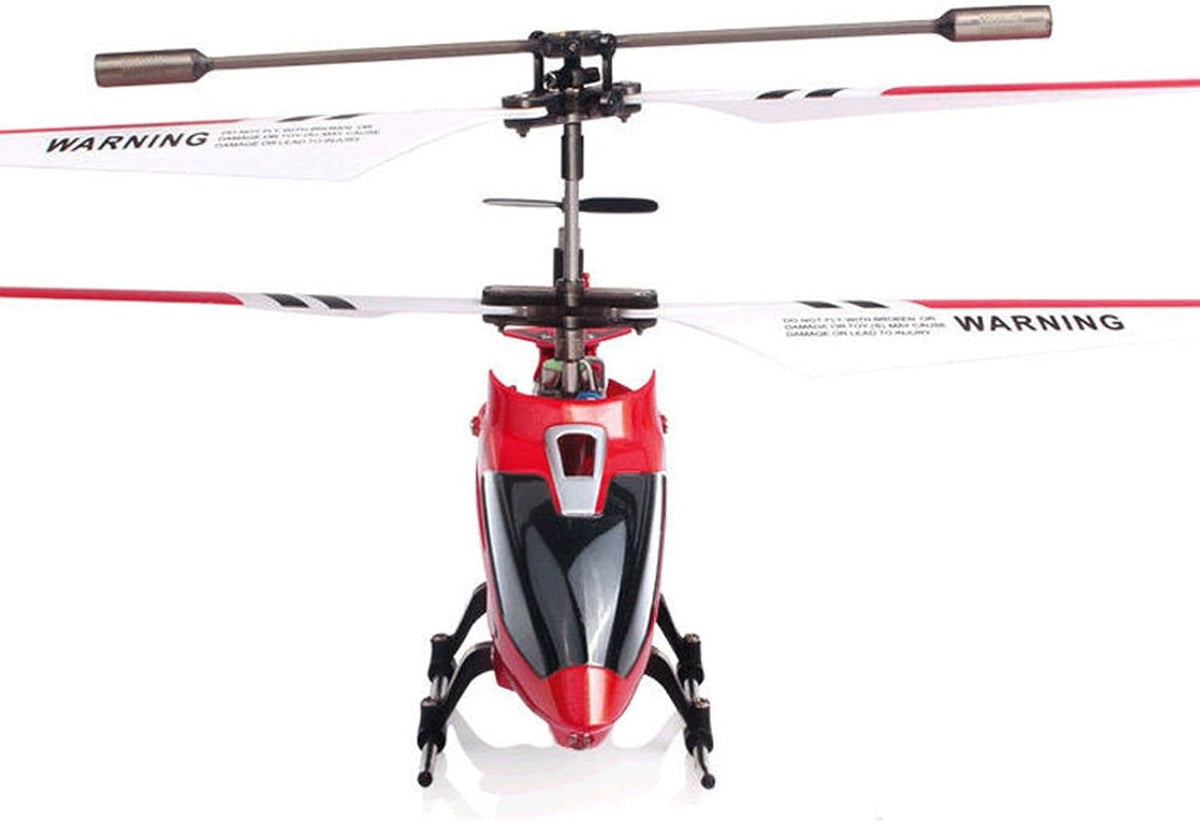 Mini RC Helicopter with Gyro, Durable Metal Frame and 3-Channel Control in Red