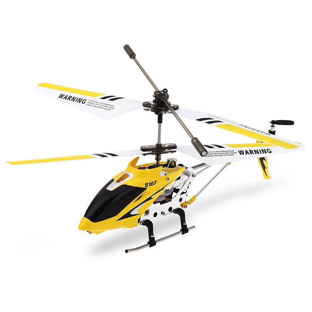Mini RC Helicopter with Gyro, Durable Metal Frame and 3-Channel Control in Red