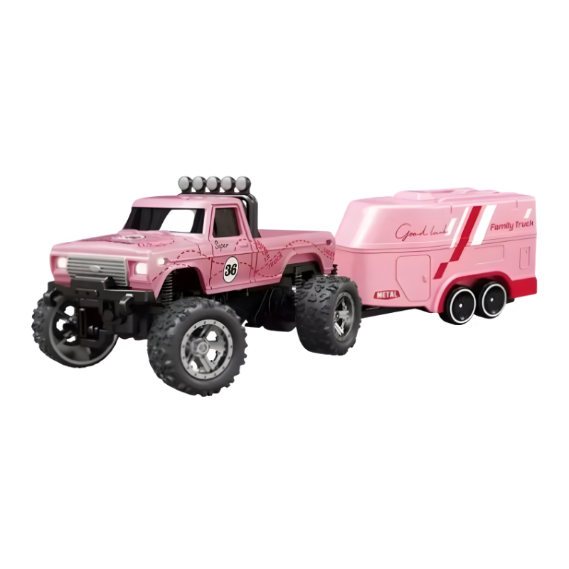 Mini RC Monster Truck with LED Lights and Three Speed Modes