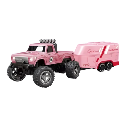 Mini RC Monster Truck with LED Lights and Three Speed Modes