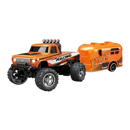 Mini RC Monster Truck with LED Lights and Three Speed Modes