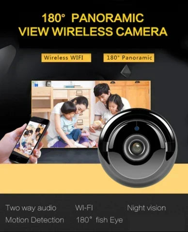Mini WiFi Security Camera with HD Video, Night Vision and Motion Detection