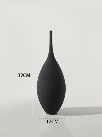Minimalist Ceramic Vase with Scandinavian-Inspired Design and Matte Finish