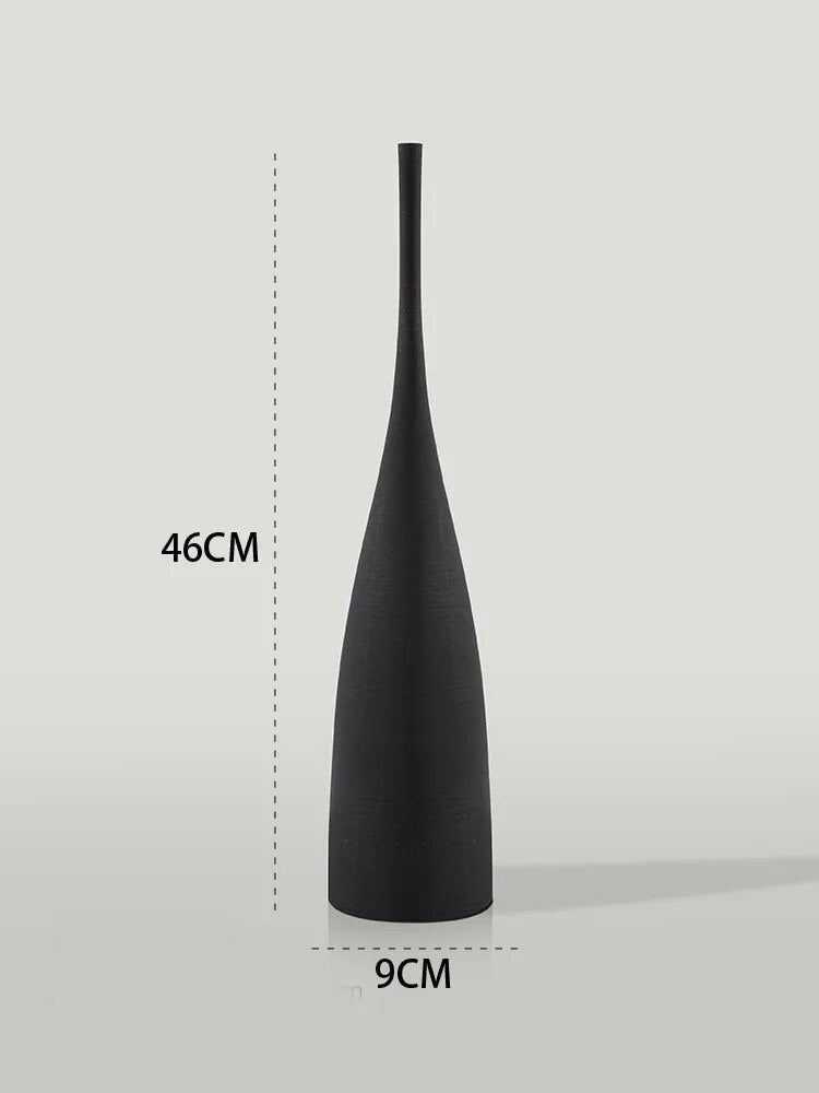 Minimalist Ceramic Vase with Scandinavian-Inspired Design and Matte Finish