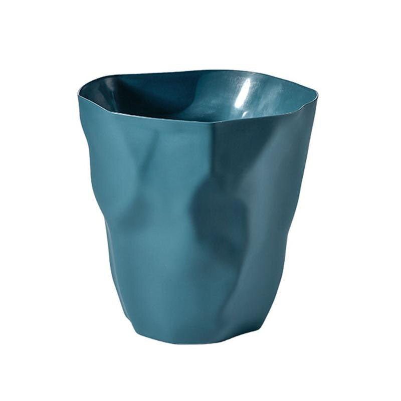 Minimalist Irregular Plastic Waste Bin for Modern Spaces