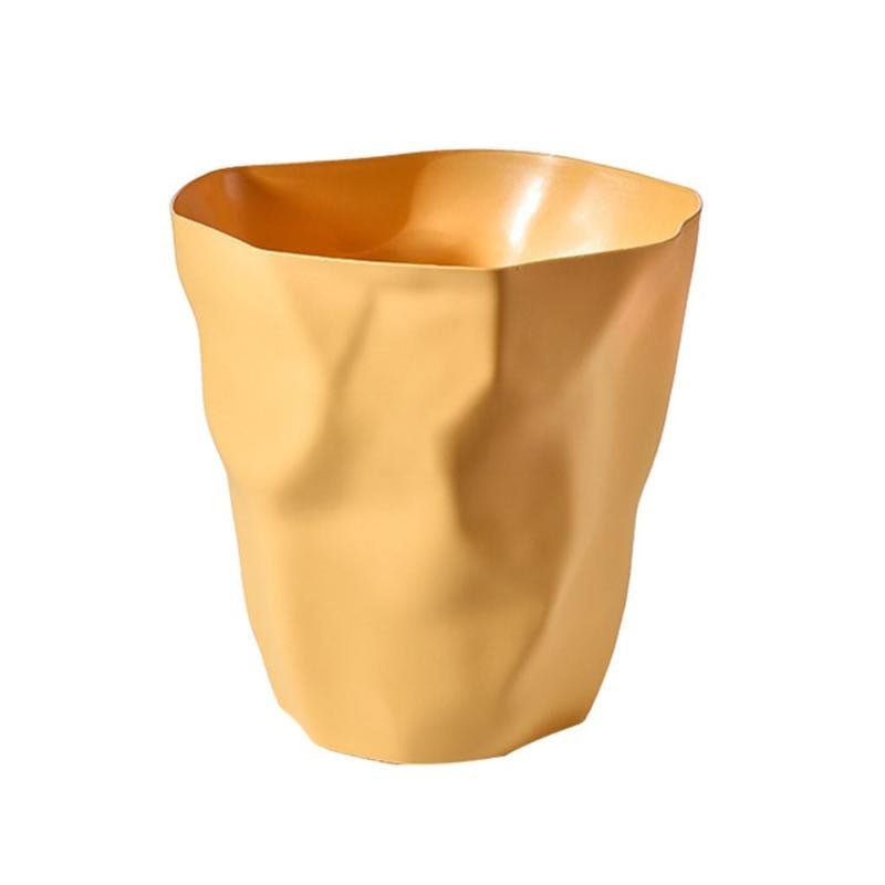 Minimalist Irregular Plastic Waste Bin for Modern Spaces
