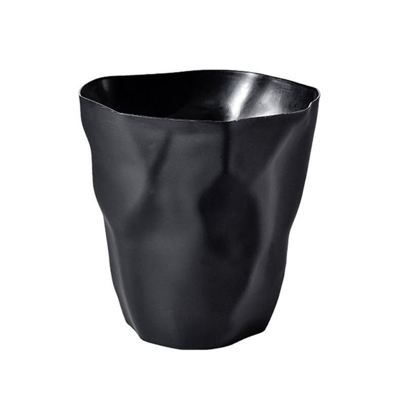 Minimalist Irregular Plastic Waste Bin for Modern Spaces