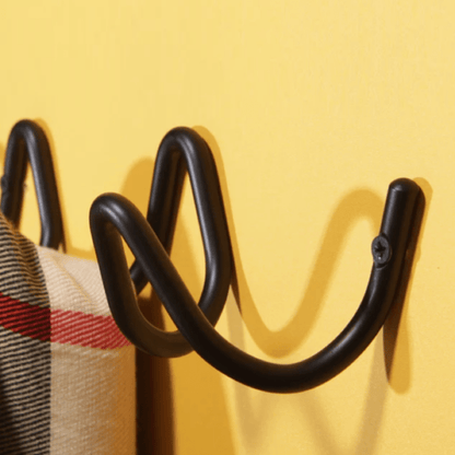 Minimalist Metal Wall Hook with Powder Coated Finish for Coats Bags and Accessories
