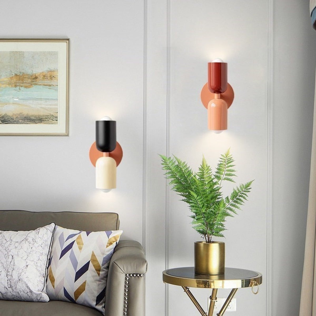 Minimalist Scandinavian Wall Lamp with LED Lighting