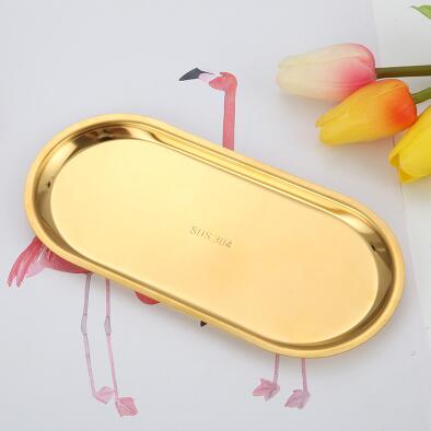 Minimalist Stainless Steel Display Tray for Stylish Organisation