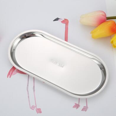 Minimalist Stainless Steel Display Tray for Stylish Organisation