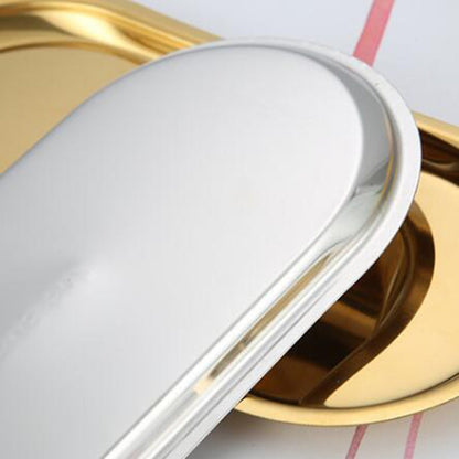 Minimalist Stainless Steel Display Tray for Stylish Organisation