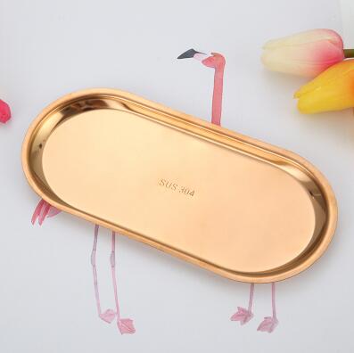 Minimalist Stainless Steel Display Tray for Stylish Organisation