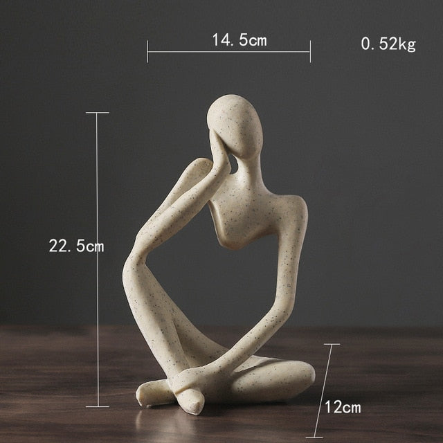 Modern Abstract Thinker Sculpture for Stylish Interior Decor
