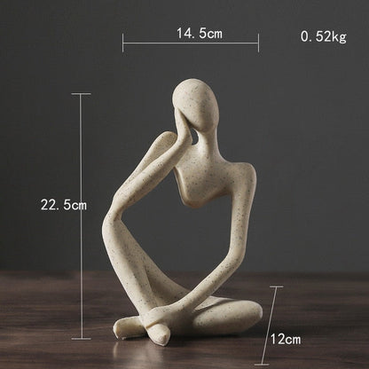 Modern Abstract Thinker Sculpture for Stylish Interior Decor